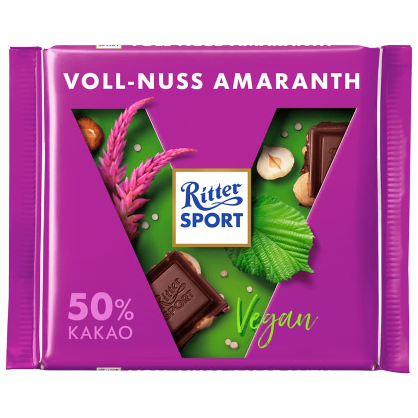 Ritter Sport Schokolade Voll-Nuss Amaranth vegan 100g